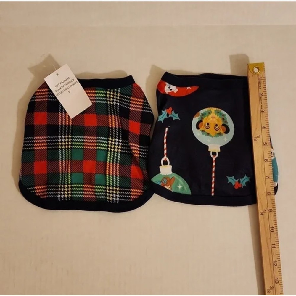 2pc Disney / Dearfoams Holiday Pet Pajamas Small